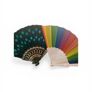 Colorful Handheld Fans Set